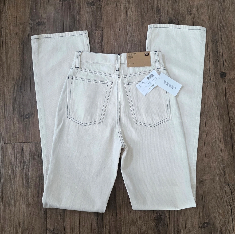 Helmut Lang Femme Bootcut Femme Jeans SZ 28 Women Men 29 New few stains with Tag